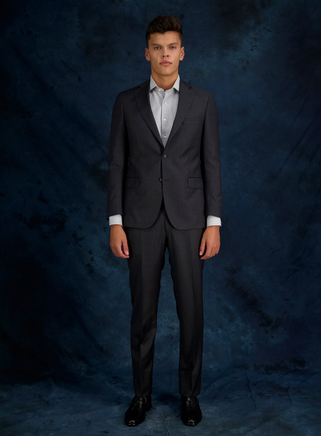 Barnsby Charcoal POW Check Suit