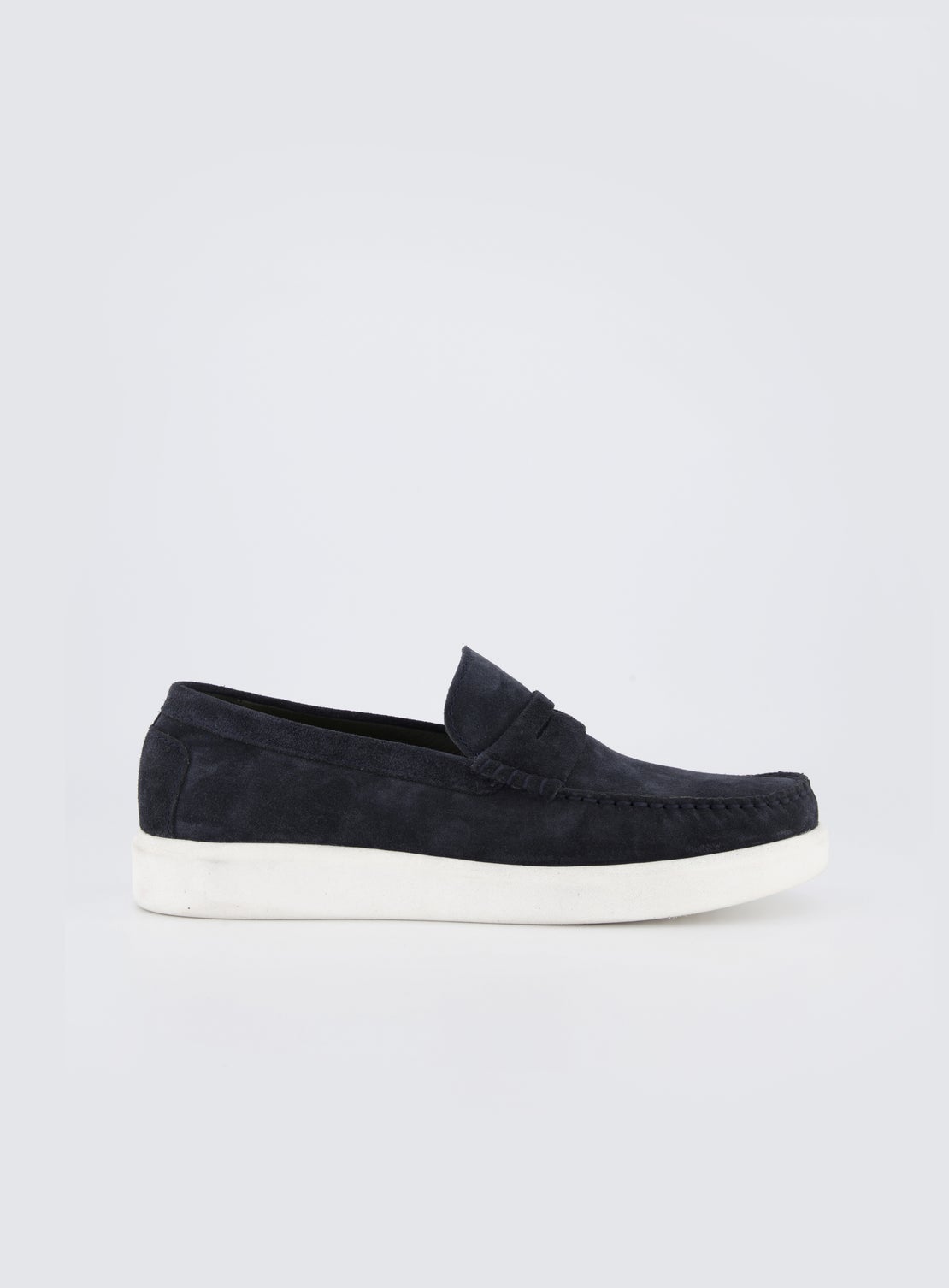 Bauhaus Blue Suede Casual Loafer