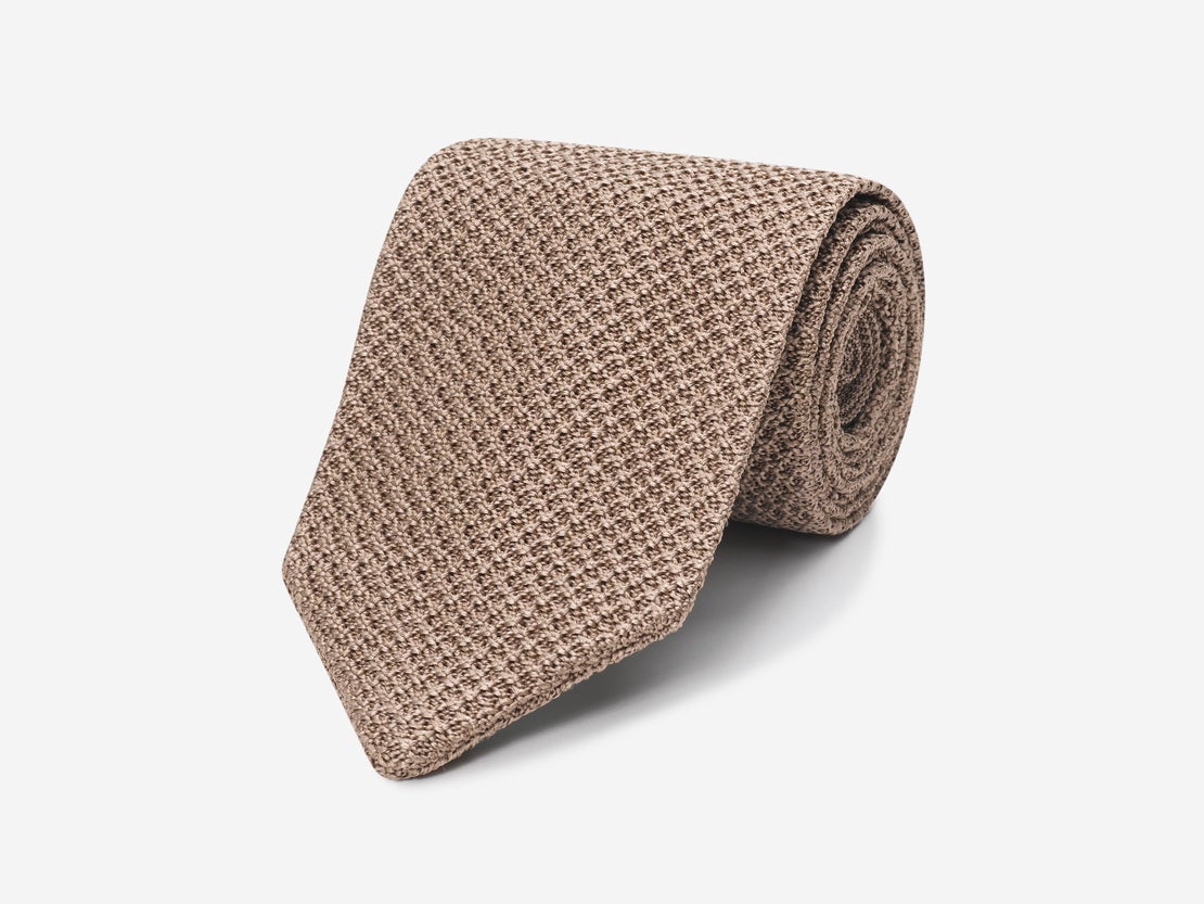 beige neck tie