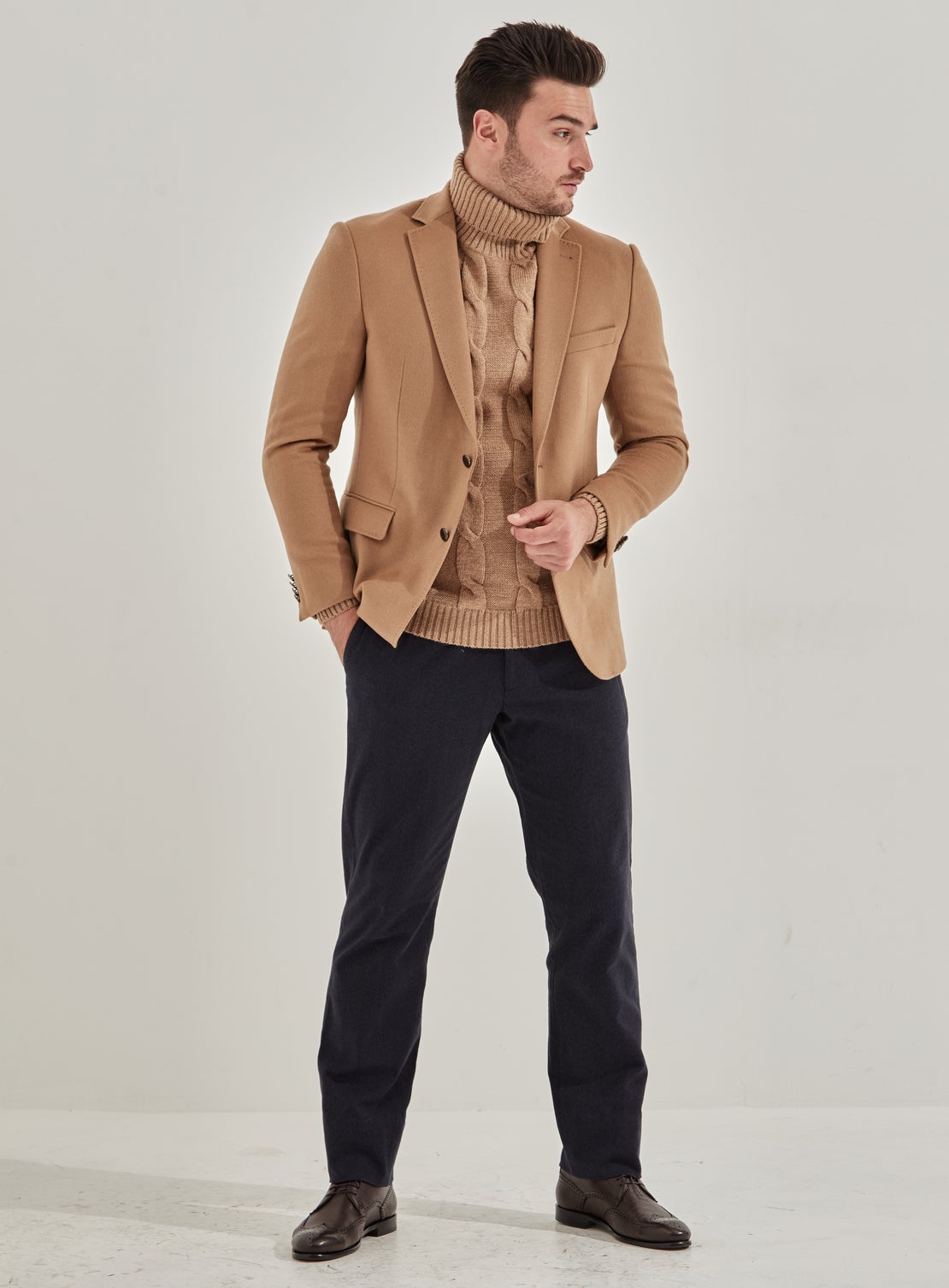 Bert Camel Wool/Cashmere Jacket