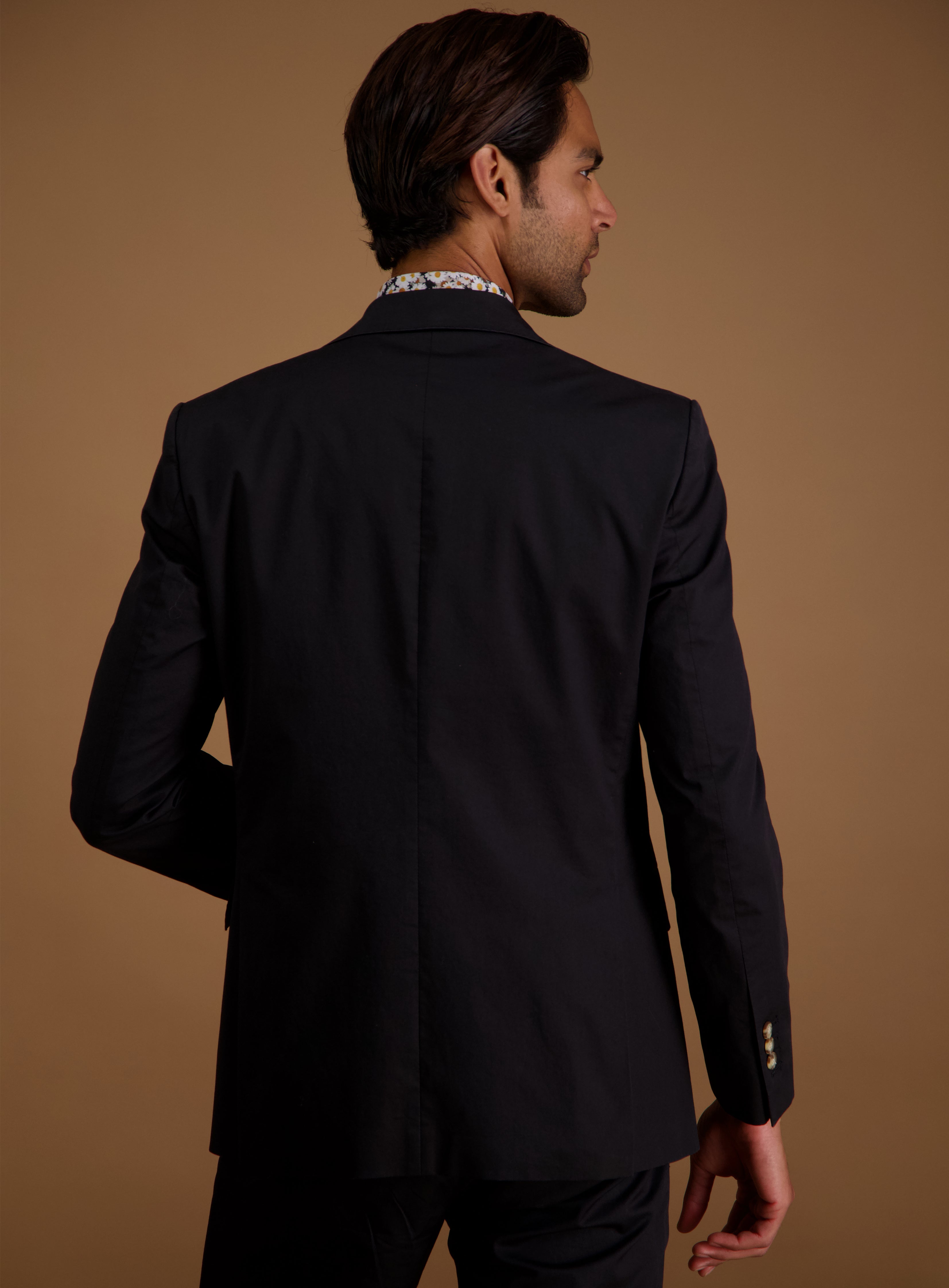 Black Cotton Jacket Separate - Product 