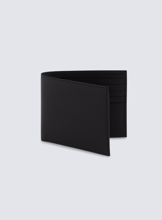 Working Style Black Saffiano Leather Wallet Black