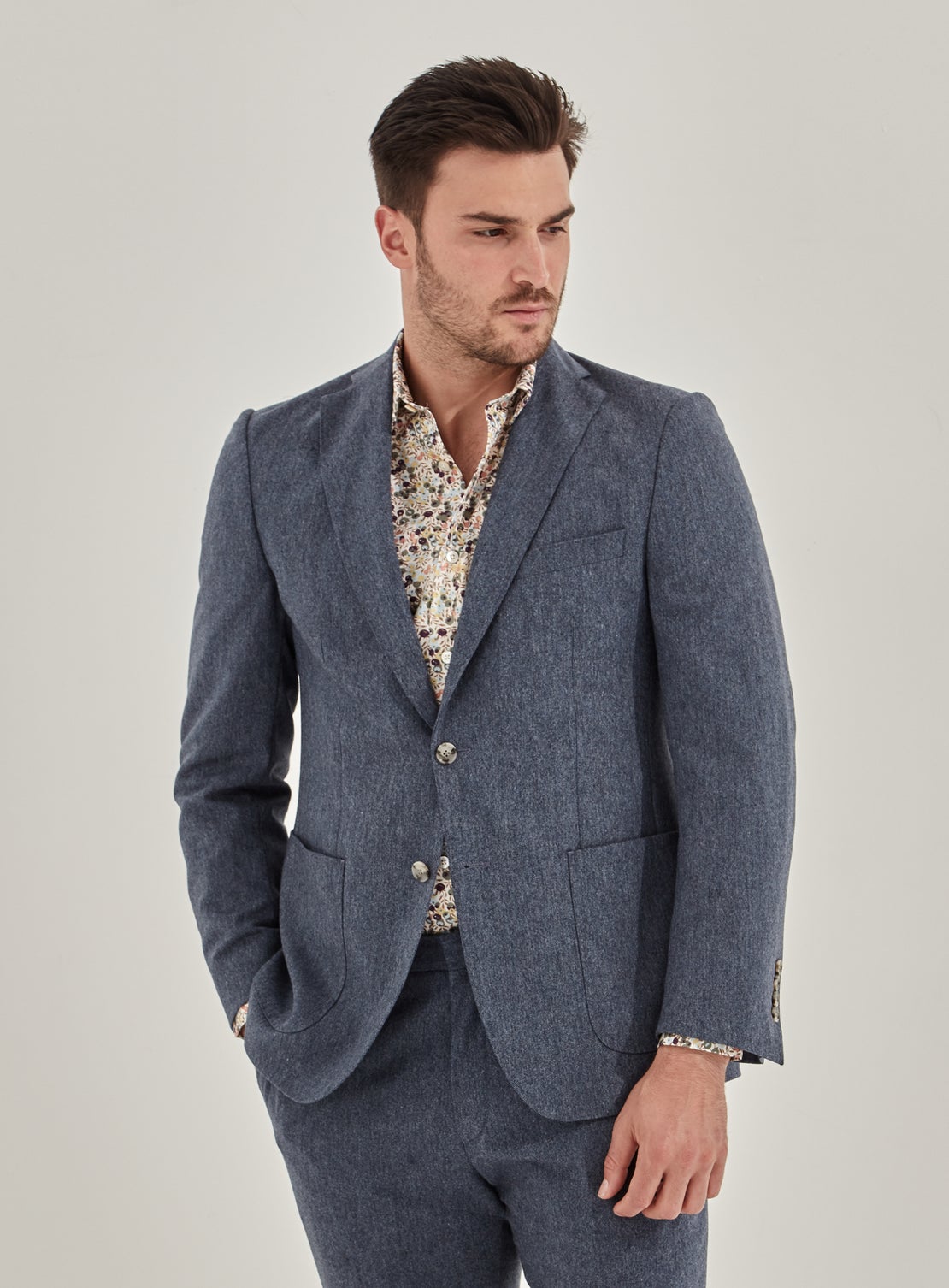 Blue Tweed Separates Jacket