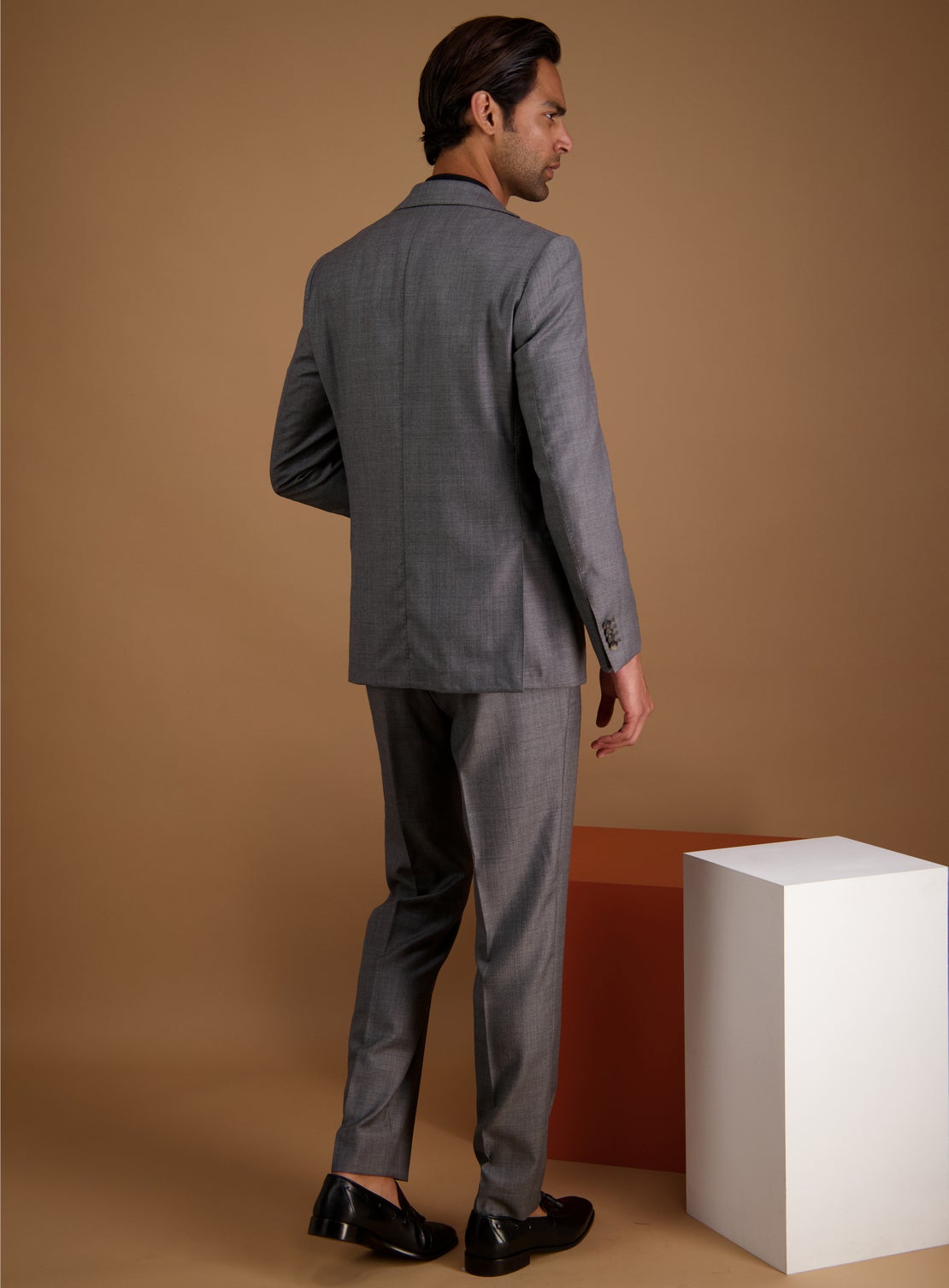 Britt Grey Twill Suit