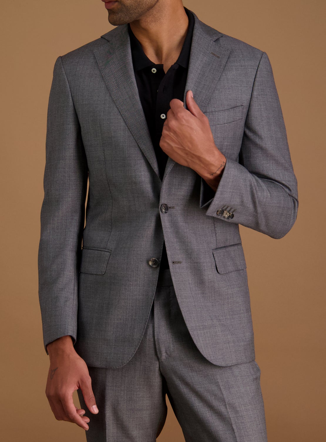 Britt Grey Twill Suit