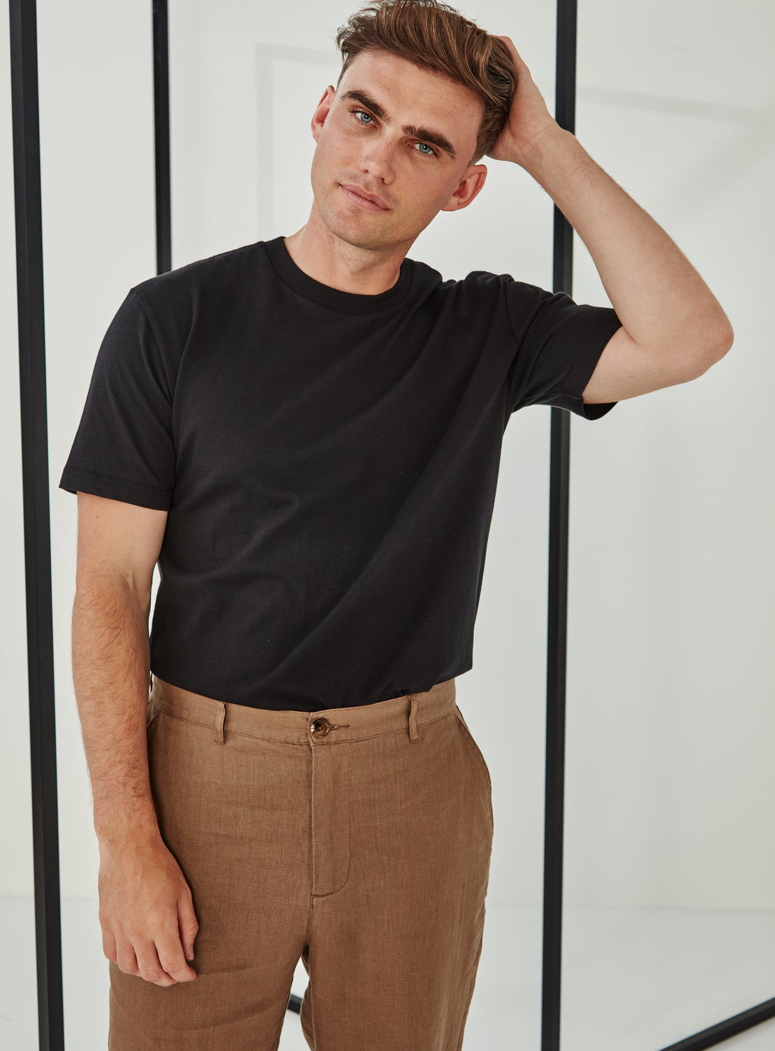 Brown Linen Trouser