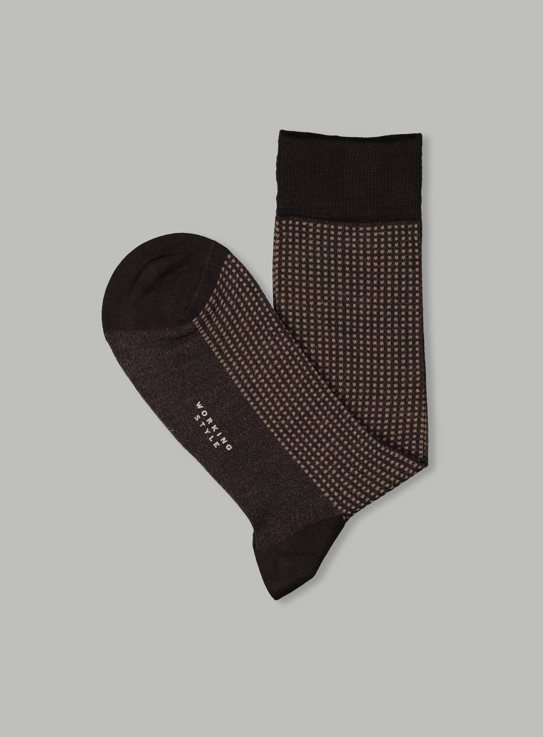 Brown/Beige Cotton Socks