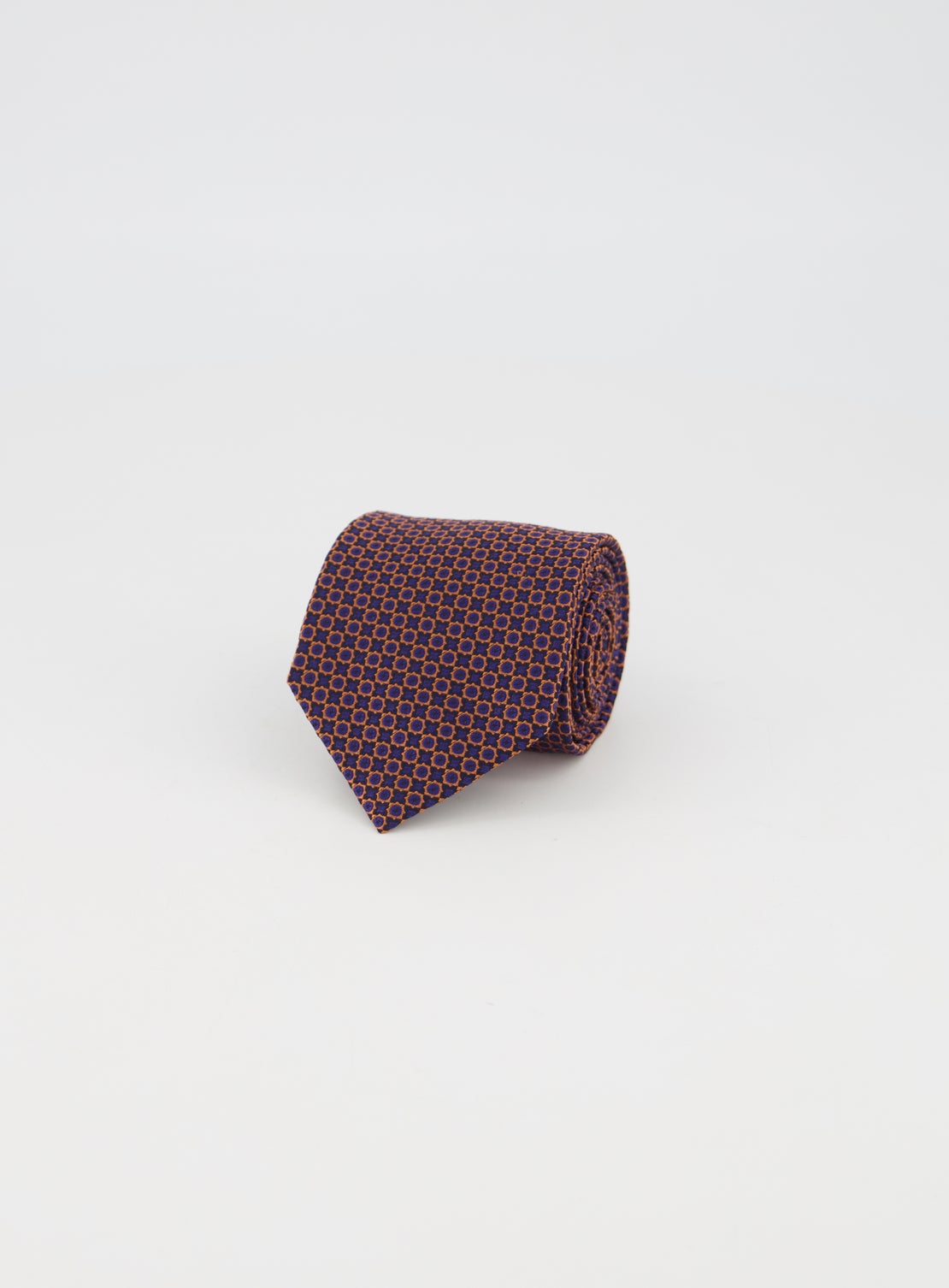 Caramel Navy/Brown Neat Tie
