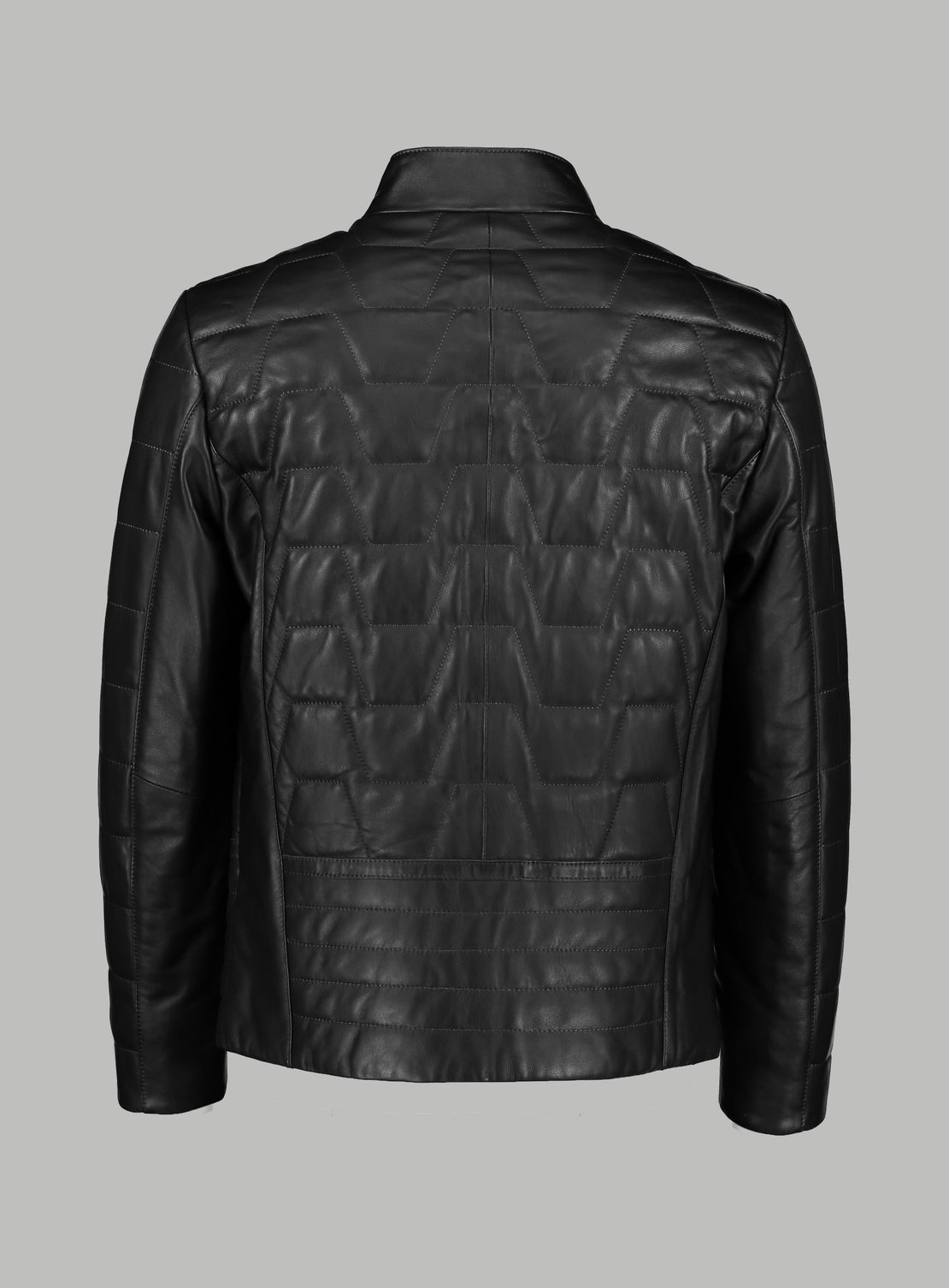 Carlo Black Quilted Leather Jacket
