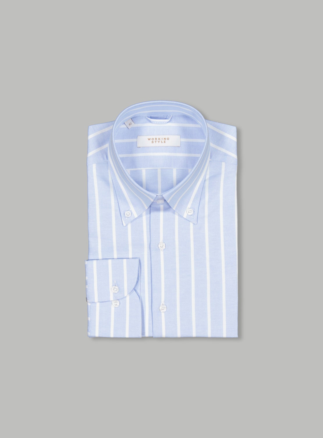 Charlie Blue Stripe Oxford Shirt