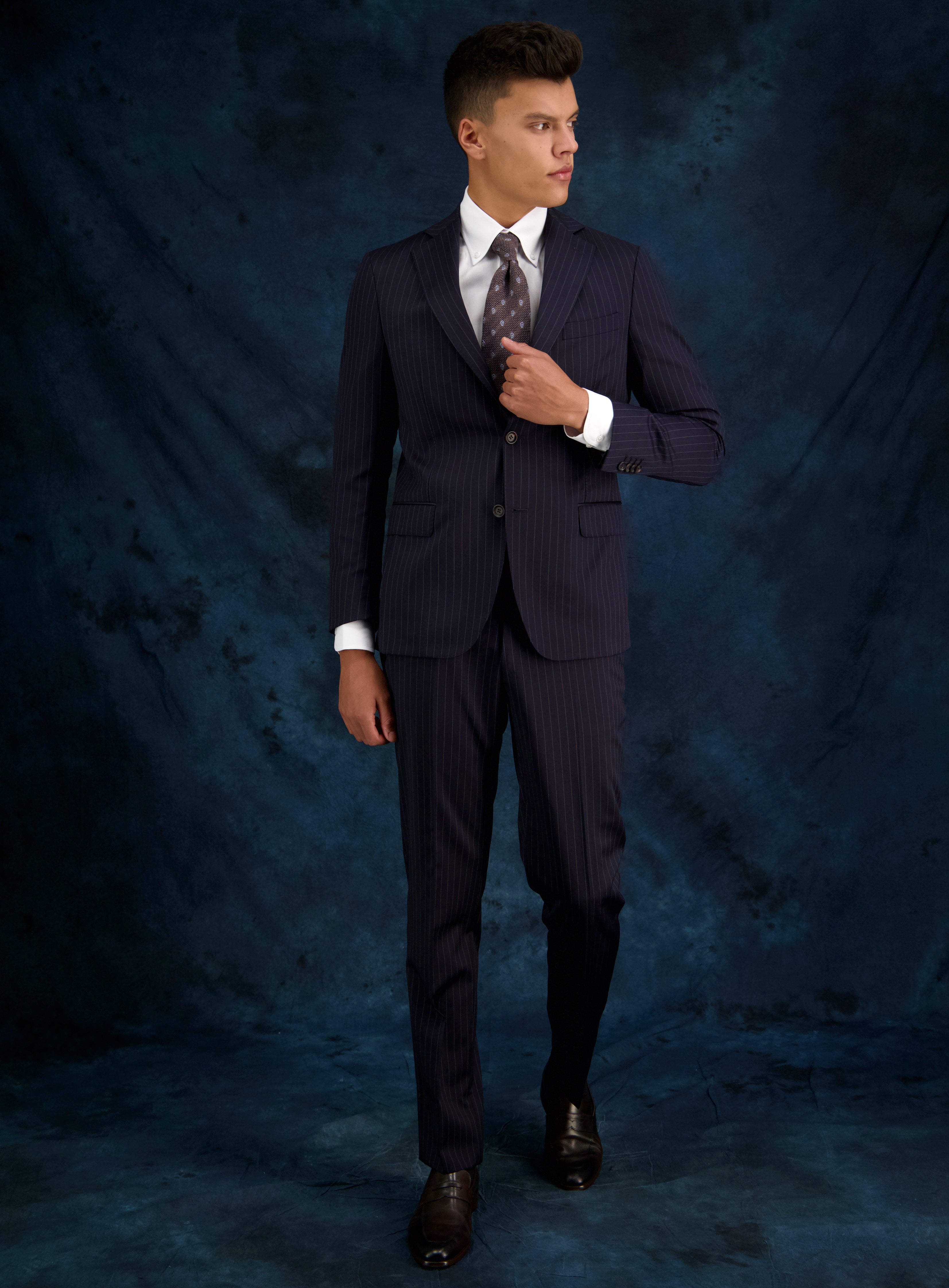 Ernst Navy Pinstripe Suit | 3 Wise Men