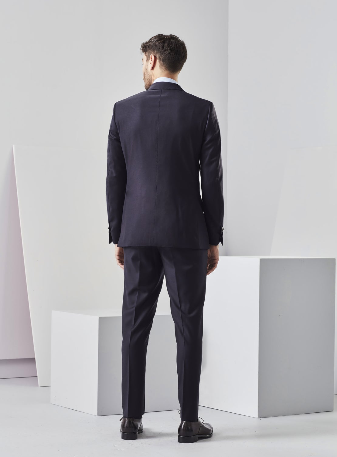 Felix Navy Blue Worsted Suit