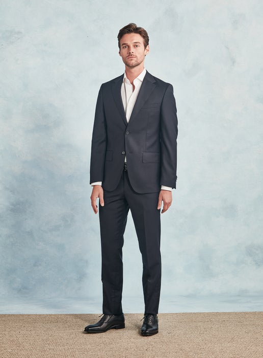 Working Style | Felix Navy Worsted Essential Suit | Navy
