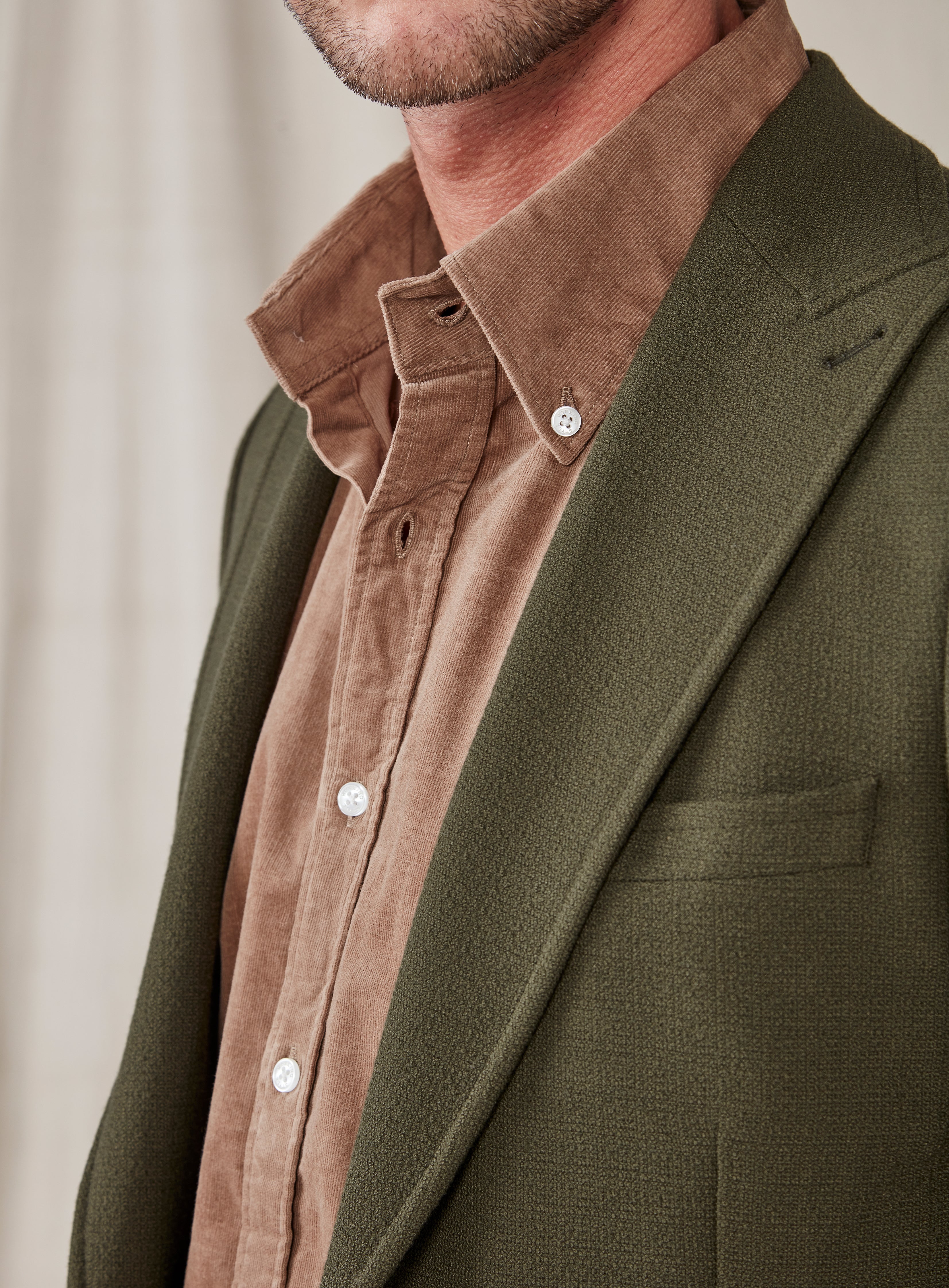 Working Style | Frank Khaki Textured Deconstructed Jacket Working Style | Frank Khaki Textured Deconstructed Jacket