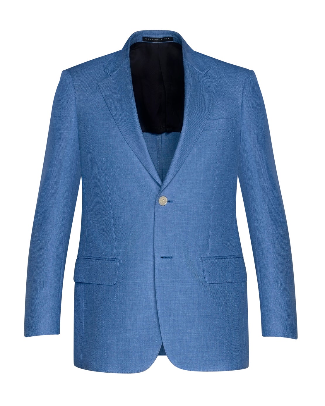 Light Blue Loro Piana Silk, Linen & Wool Jacket