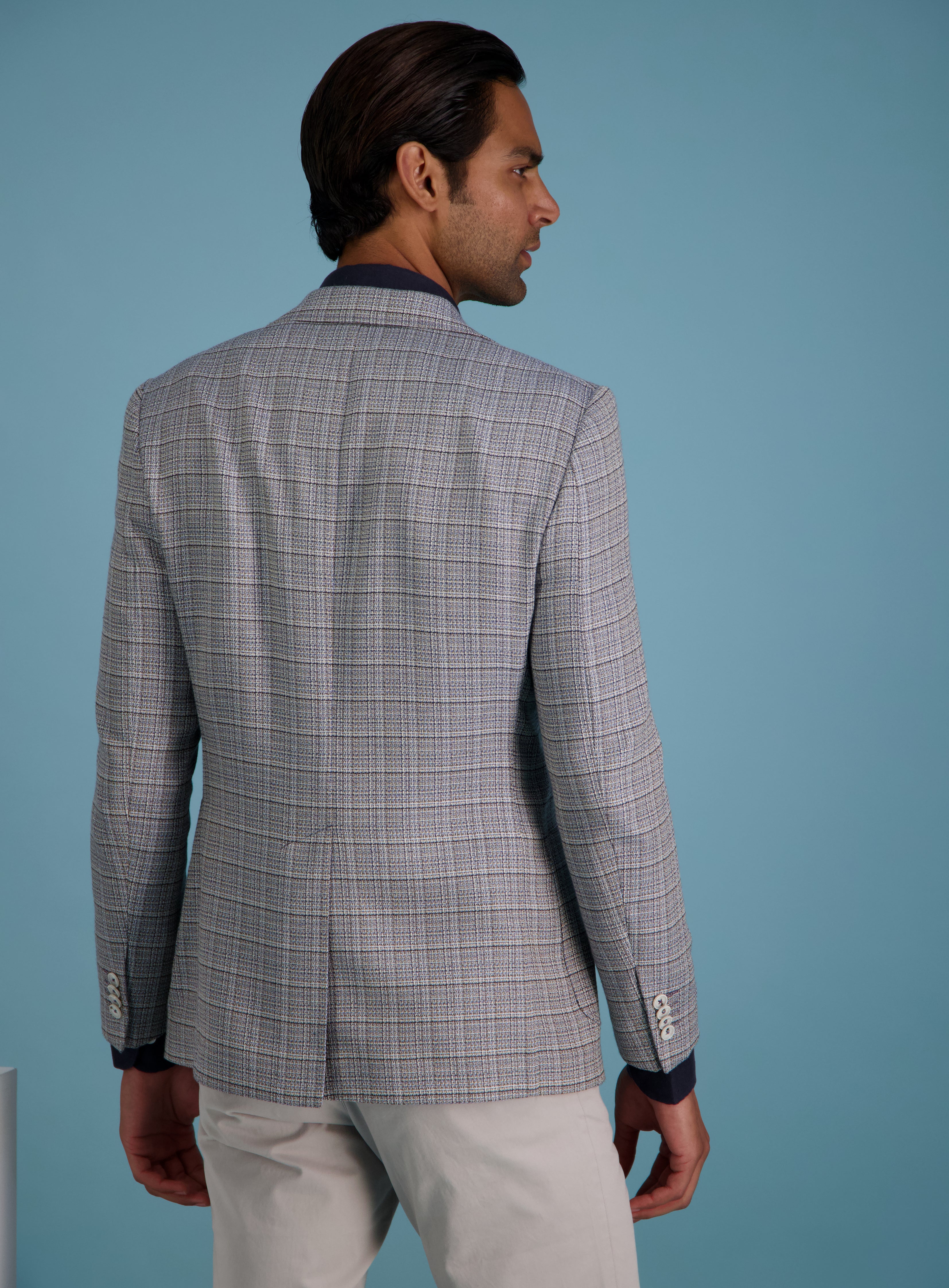 Light Grey Check Jacket