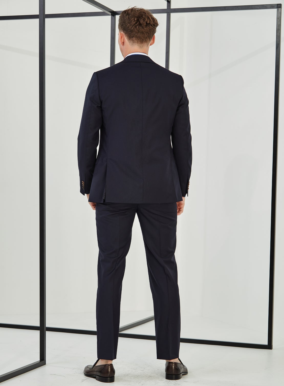 Mats Navy Texture Suit