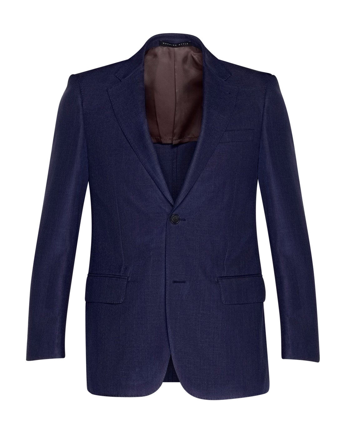 Midnight Blue Loro Piana Silk, Linen & Wool Jacket