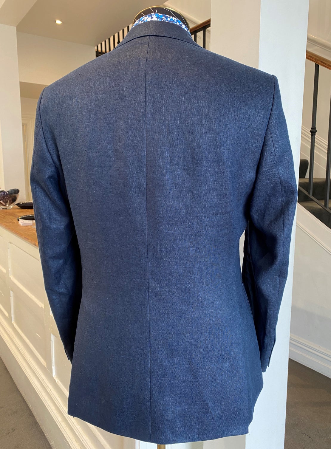 Navy Linen Jacket - Product - Working Style