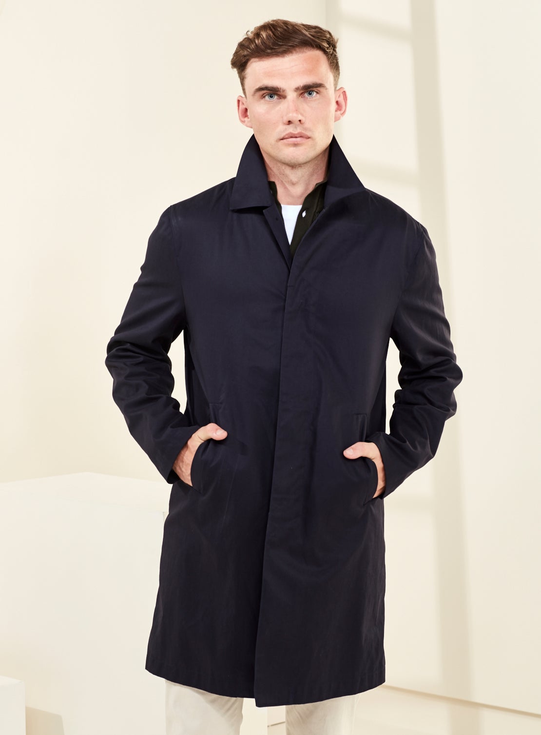 Navy Raincoat - Product - Working Style
