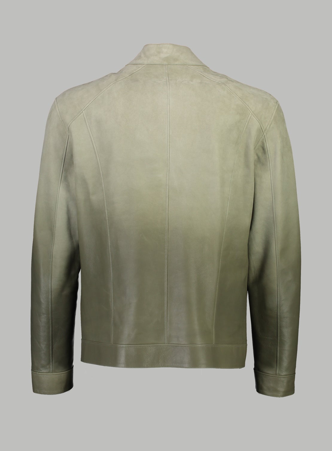 Omar Khaki Leather Jacket