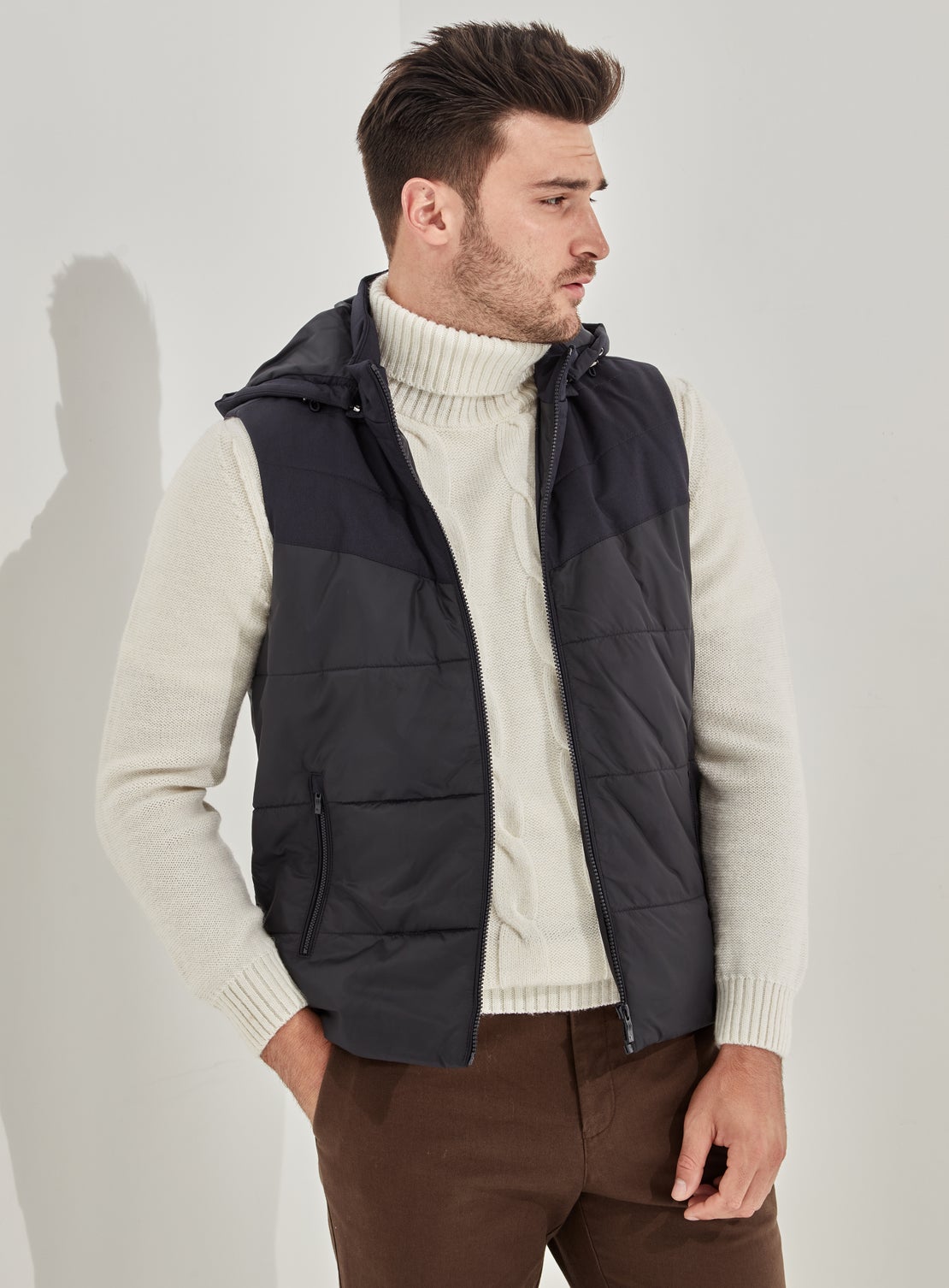 Pavel Hooded Puffer Gillet - Product - Working Style