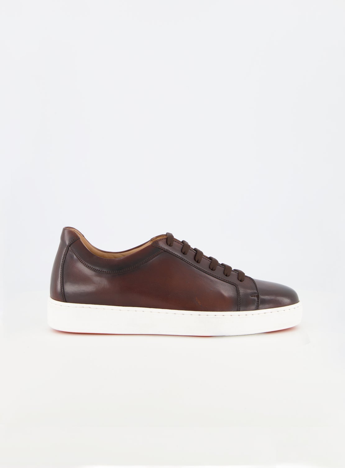 Rome Burnished Tan Sneaker With White Sole