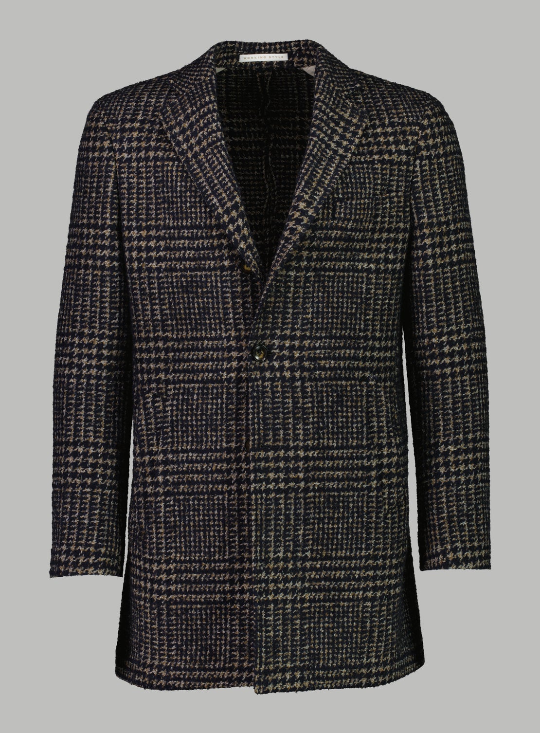 Rosenthal Charcoal Houndstooth Overcoat