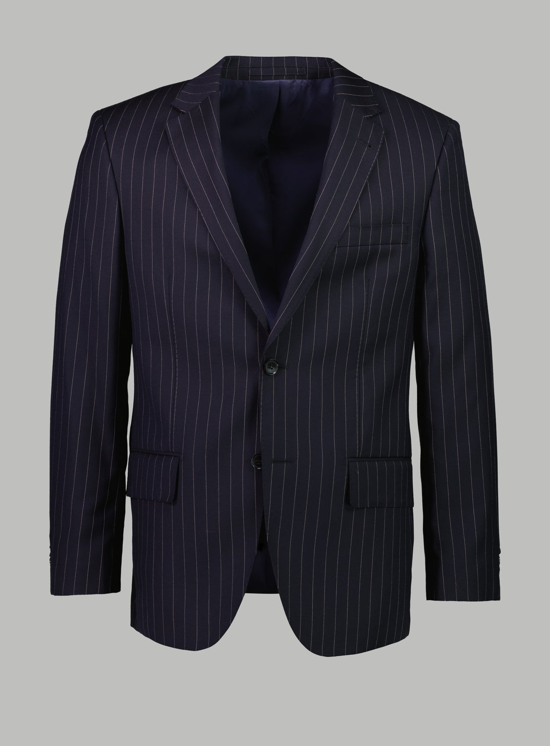 Stefanos Navy Stitch Stripe Suit