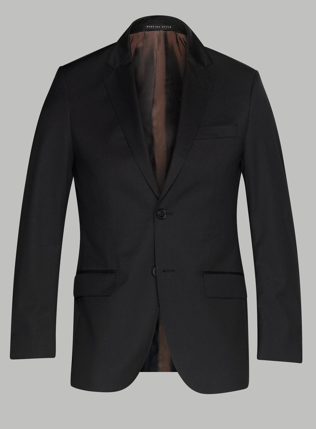 Thom Plain Black Suit