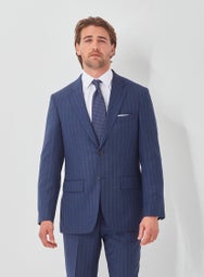 Tokyo Dark Blue Chalk Stripe Suit