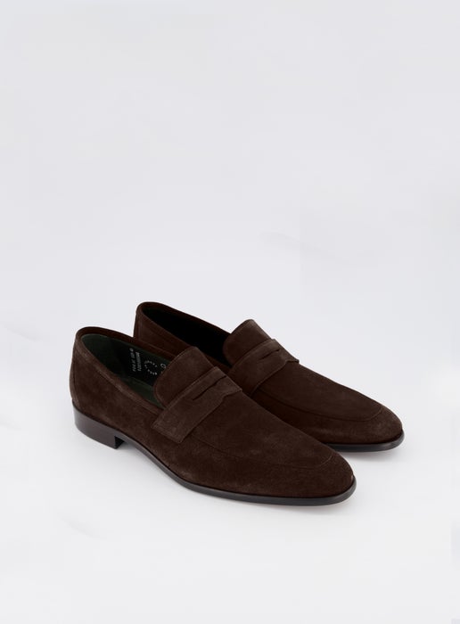Working Style | Weller Chocolate Suede Loafer | Chocolate