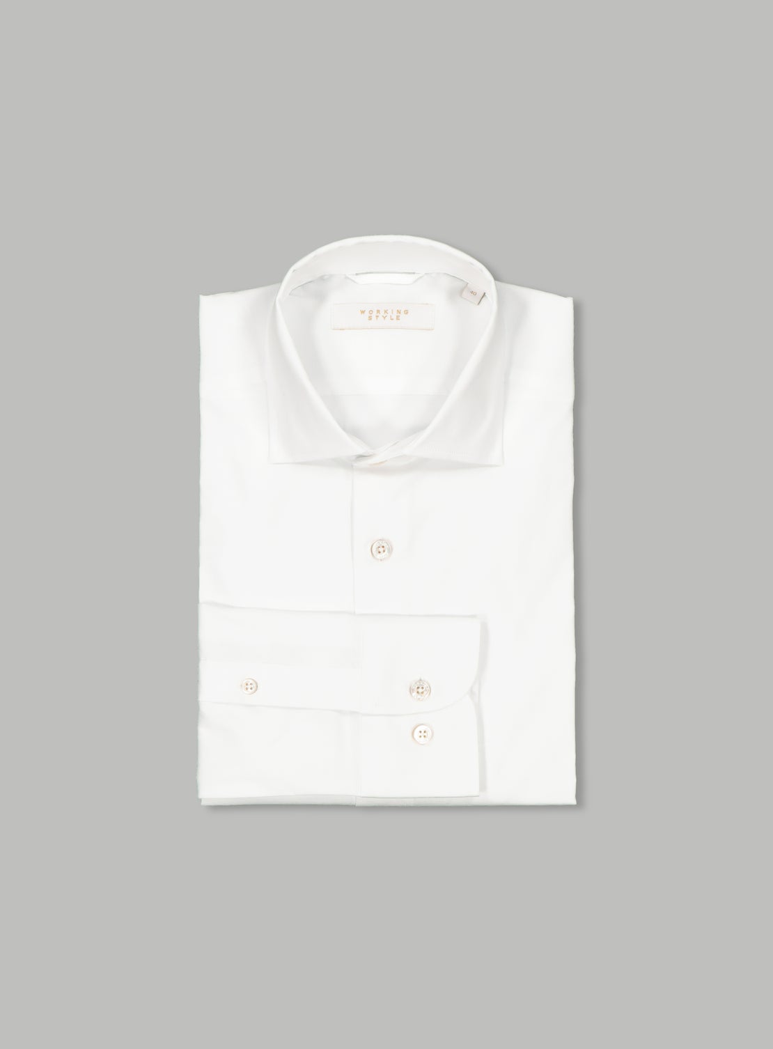 White Poplin Stretch Shirt