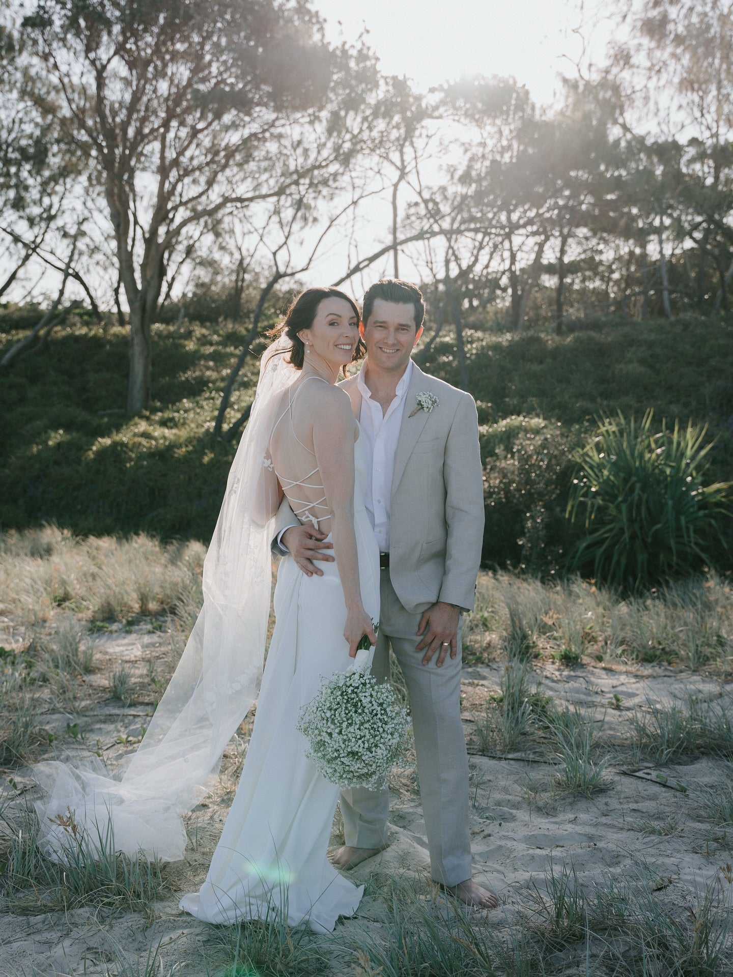 Chloe & David ?

David wore a Made to Measure wool/linen beige suit, tailored to perfection for their beautiful outdoor wedding. Congratulations to the newlyweds, it was a privilege to be part of your special day.